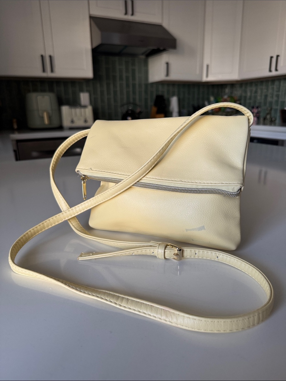 Wild Fable Yellow Fold-Over Crossbody Bag